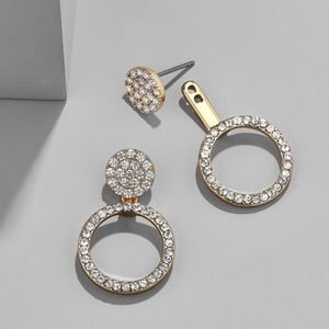 BaubleBar Champagne Hoop Ear Jackets Earrings